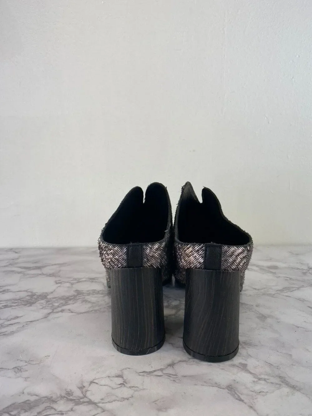 Antelope Waverly Mules Women's  Block Round Heel Slip On Shoes SZ 37